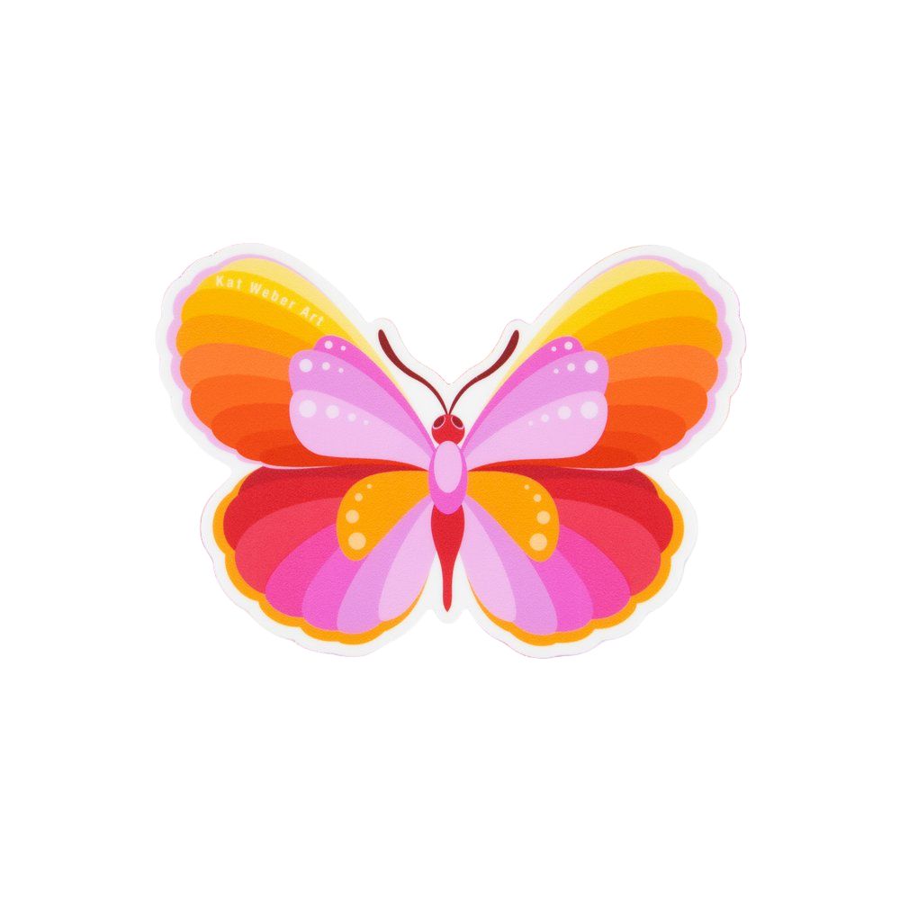 Vinyl Stickers by Kat Weber Art - Butterfly